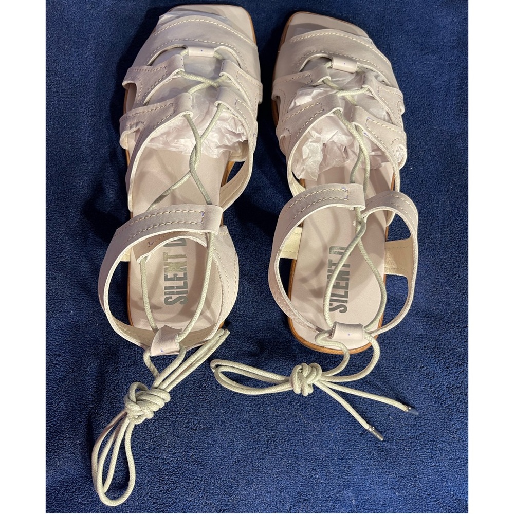 Anthropologie x Silent D Gladiator Satelli Tie-Up Sandals NWT Size 10 - Picture 8 of 15